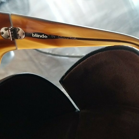 Blinde by Richard Walker talk to me AST Brown sunglasses with hard case - EUC - Picture 6 of 10